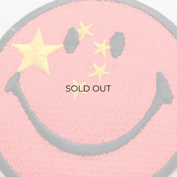 画像2: ワッペン スマイルマーク/スマイリーフェイス(中国国旗/五星紅旗) (2)