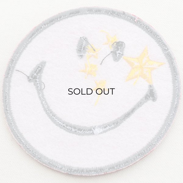 画像3: ワッペン スマイルマーク/スマイリーフェイス(中国国旗/五星紅旗) (3)