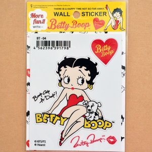 画像1: ステッカー/シール ベティブープ Betty Boop(ロゴw/パジー)