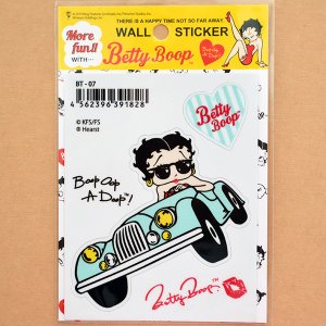 画像1: ステッカー/シール ベティブープ Betty Boop(オープンカー)