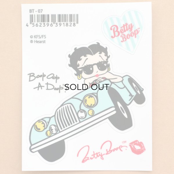 画像2: ステッカー/シール ベティブープ Betty Boop(オープンカー) (2)
