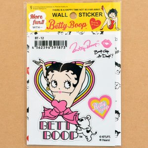 画像1: ステッカー/シール ベティブープ Betty Boop(ネオンハートw/パジー)