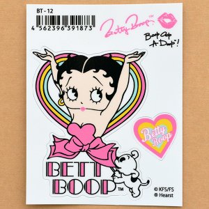 画像2: ステッカー/シール ベティブープ Betty Boop(ネオンハートw/パジー)