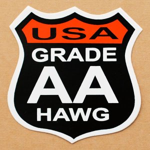 画像1: ステッカー/シール USA Grade AA Hawg
