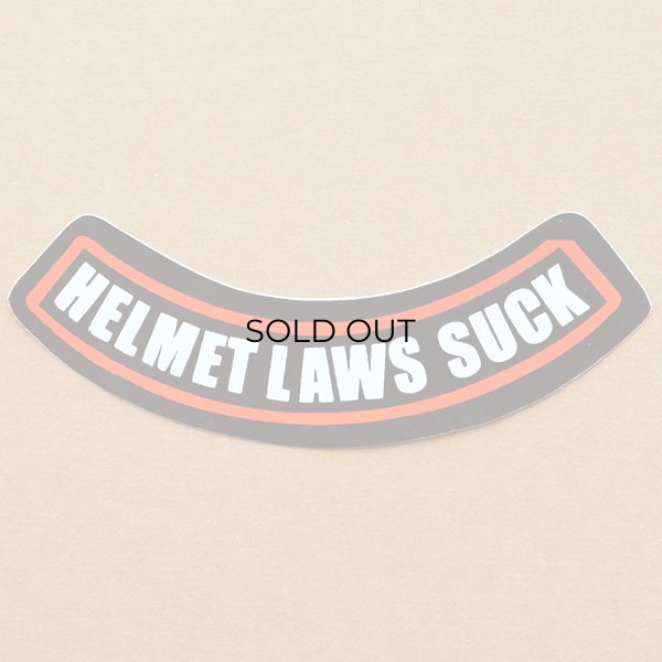 画像1: ステッカー/シール ヘルメットロウズサック Helmet Laws Suck (1)
