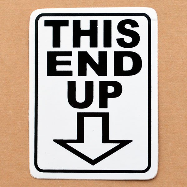 画像1: ステッカー/シール ジスエンドアップ This End Up (1)
