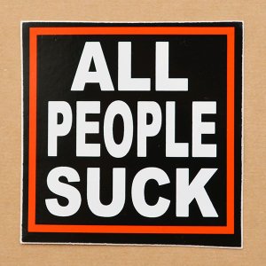 画像1: ステッカー/シール オールピープルサック All People Suck