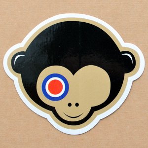 画像1: ステッカー/シール ターゲットモンキー Target Monkey