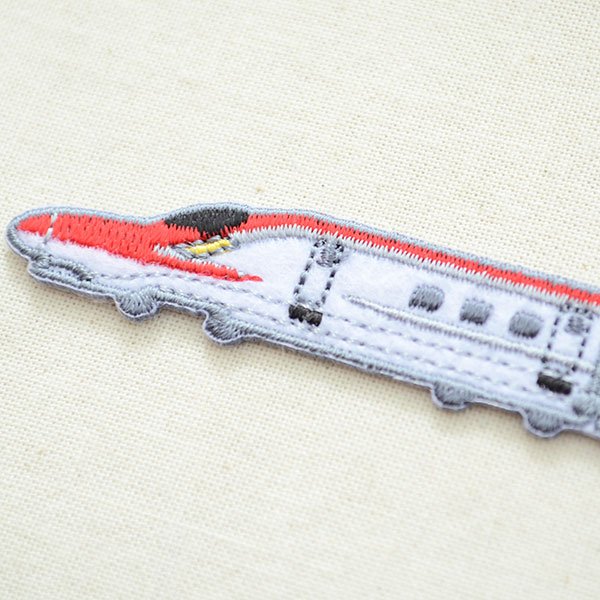 画像4: E6系 こまち 新幹線 ワッペン アップリケ トレインワッペン2 アイロン接着 入園 入学 準備 男の子 電車 グッズ 鉄道 幼稚園 保育園 目印 (4)