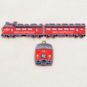 画像1: 鉄道/電車 トレインワッペン2 485系レッドエクスプレス(2枚組)