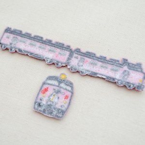 画像4: 鉄道/電車 トレインワッペン2 485系レッドエクスプレス(2枚組)