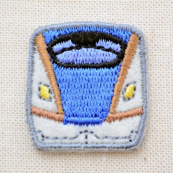 画像3: E7系 北陸新幹線 かがやき ワッペン アップリケ トレインワッペン2 アイロン接着 入園 入学 準備 男の子 電車 グッズ 鉄道 幼稚園 保育園 目印組 (3)