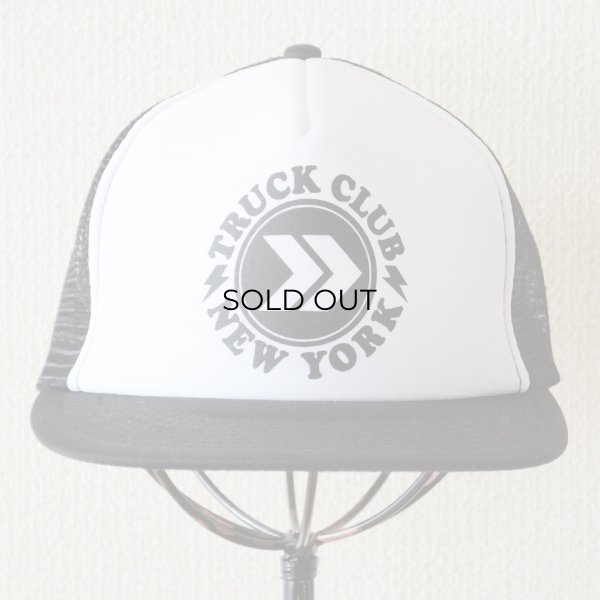 画像2: 帽子/メッシュキャップ トラックブランド Buzz(ブラック&ホワイト/フラットブリム) メール便不可 (2)