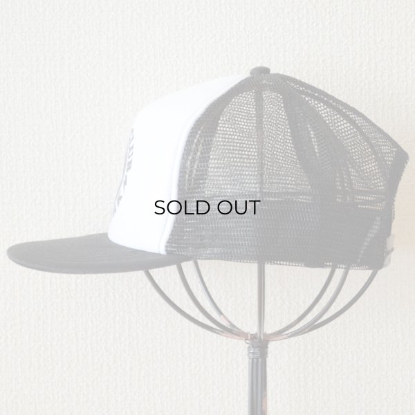 画像5: 帽子/メッシュキャップ トラックブランド Buzz(ブラック&ホワイト/フラットブリム) メール便不可 (5)