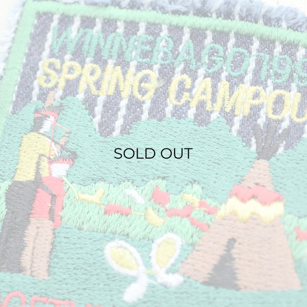 画像2: ヴィンテージレプリカワッペン ウィネベーゴ1994(ストライプ/糊なし) (2)