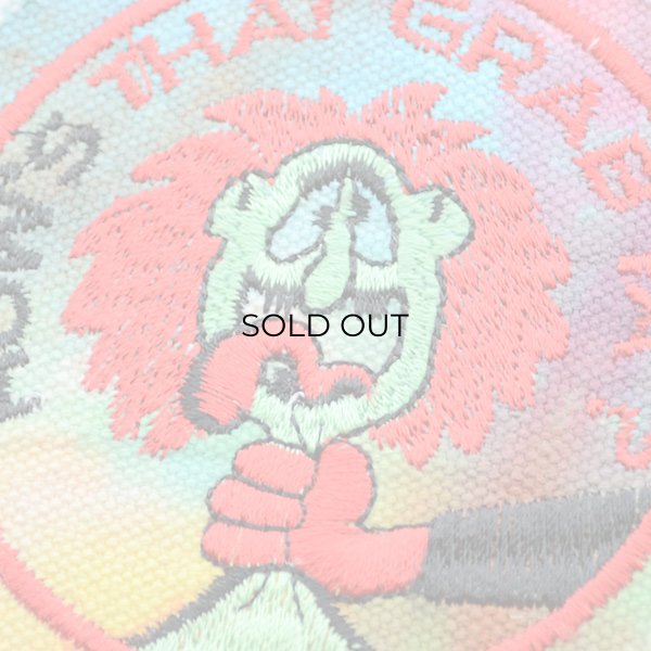 画像2: ヴィンテージレプリカワッペン How's That Grab Ya?(タイダイ/糊なし) (2)