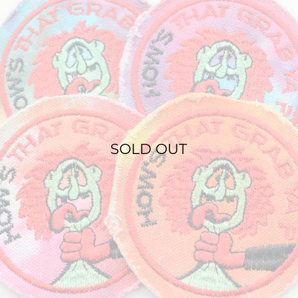 画像4: ヴィンテージレプリカワッペン How's That Grab Ya?(タイダイ/糊なし) (4)