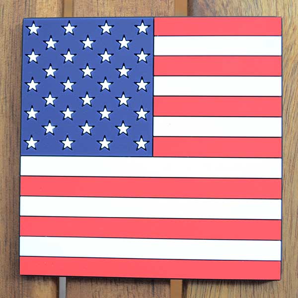 ラバーコースター アメリカ国旗 | ワッペン・アップリケ・ステッカー・バッジ通販 ワッペンストア本店