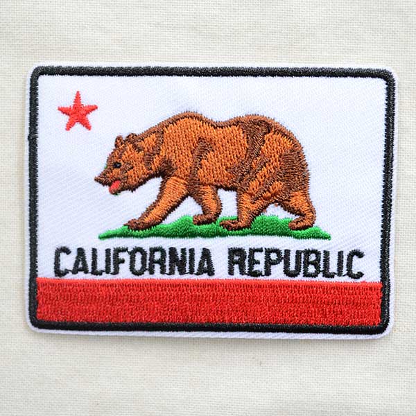 アメリカンワッペン California Republic カリフォルニア州旗 ワッペン アップリケ ステッカー バッジ通販 ワッペンストア本店