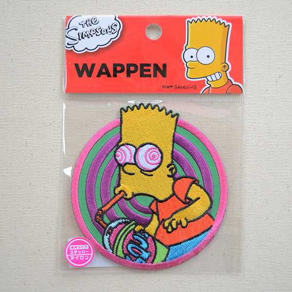 シールワッペン ザ シンプソンズ グルグル ワッペン アップリケ ステッカー バッジ通販 ワッペンストア本店