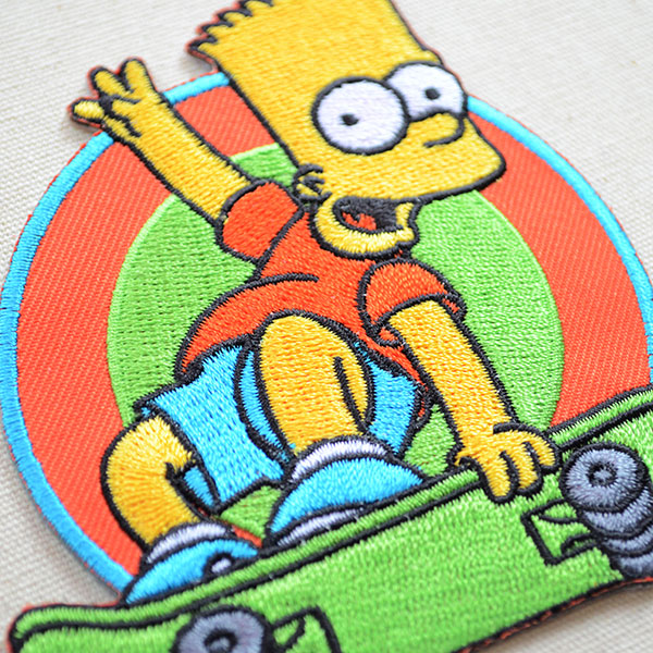 シールワッペン ザ シンプソンズ バート スケボー ワッペン アップリケ ステッカー バッジ通販 ワッペンストア本店