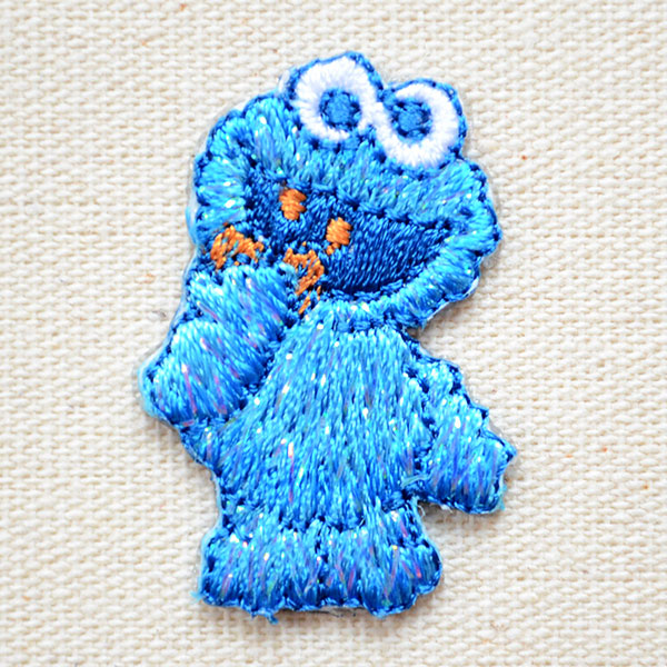 ワッペン セサミストリート クッキーモンスター Cookie Monster ワッペン アップリケ ステッカー バッジ通販 ワッペンストア本店