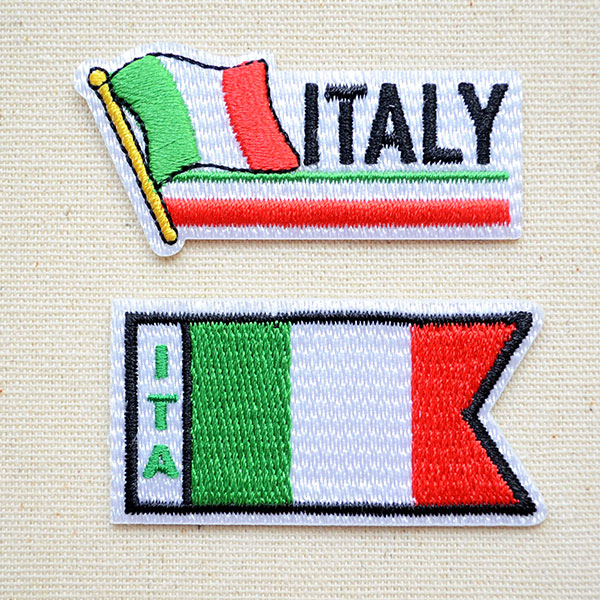 ワッペン イタリア国旗 フラッグ ワッペン アップリケ ステッカー バッジ通販 ワッペンストア本店