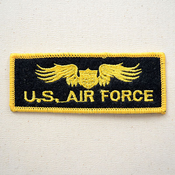ミリタリーワッペン U.S.Air Force エアフォース (イエロー/ブラック) | ワッペン・アップリケ・ステッカー・バッジ通販