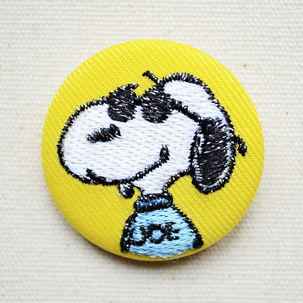 刺繍ブローチ スヌーピー ジョークール Peanuts ピーナッツ ワッペン アップリケ ステッカー バッジ通販 ワッペンストア本店