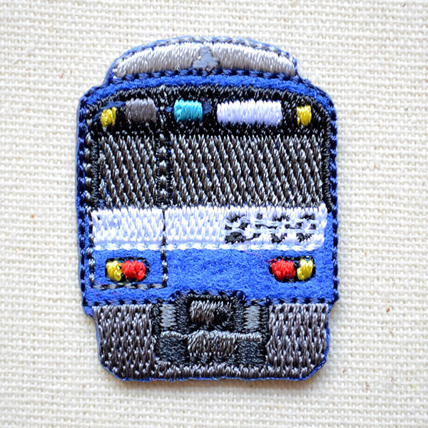 鉄道 電車 トレインミニワッペン 京急2100計ブルースカイトレイン ワッペン アップリケ ステッカー バッジ通販 ワッペンストア本店