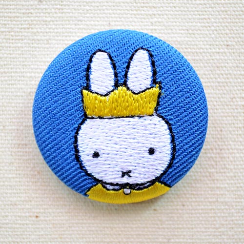 刺繍ブローチ ミッフィー(王冠) Dick Bruna/ディック ブルーナ