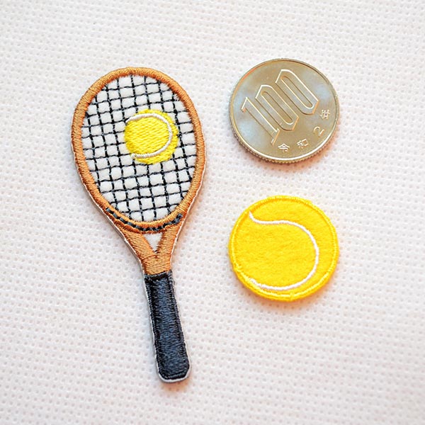 ワッペン テニス(2枚組) | ワッペン・アップリケ・ステッカー・バッジ通販 ワッペンストア本店