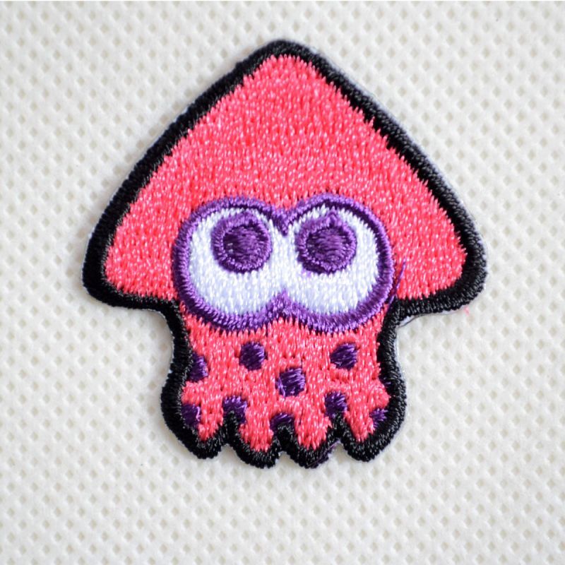 ワッペン スプラトゥーン2 ネオピンク イカ