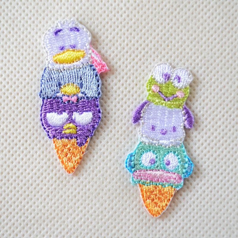 ワッペン はぴだんぶい アイスクリーム セット サンリオ