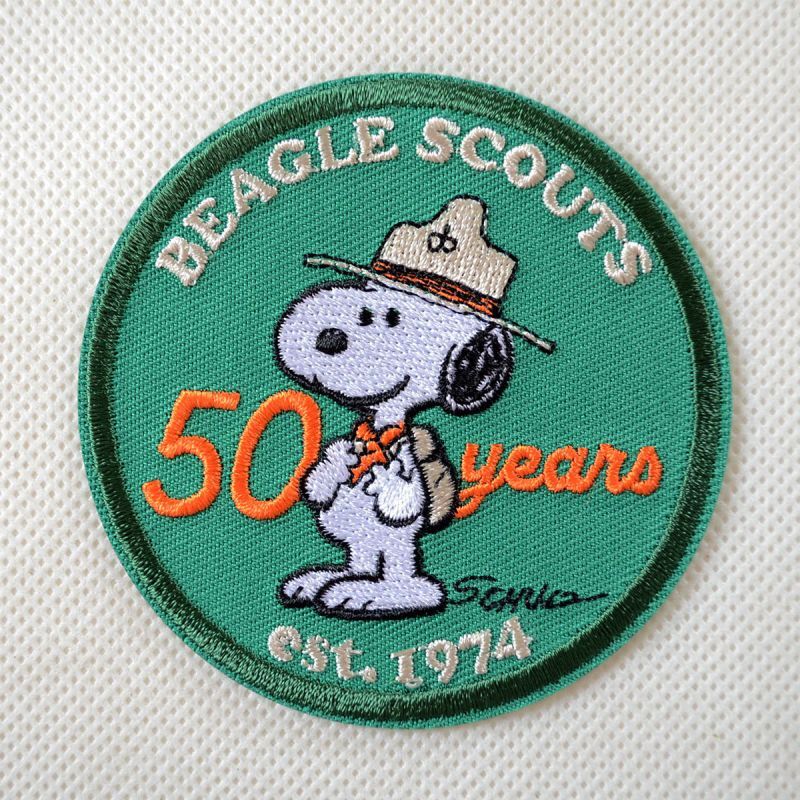 ワッペン ビーグルスカウト BEAGLE SCOUTS 50th サークル スヌーピー 