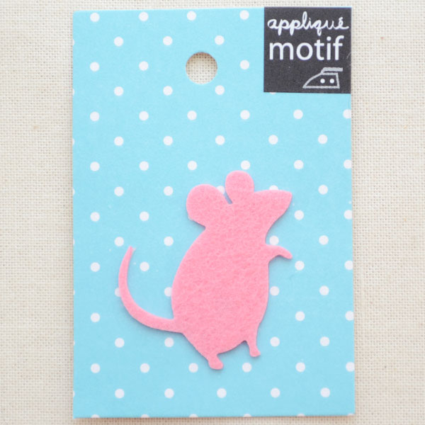 鼠 ネズミ ワッペン 刺繍 キルト 2枚入り ハンドメイドマーケット Minne