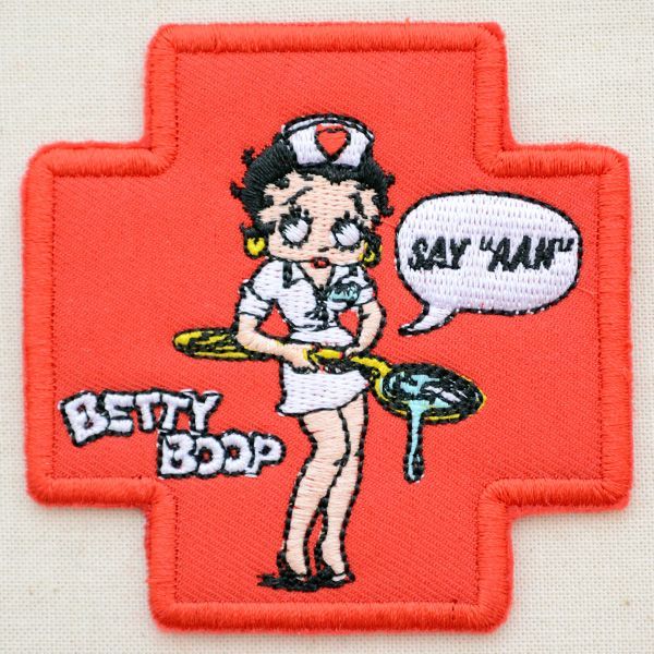 ワッペン ベティブープ Betty Boop ナース ワッペン アップリケ ステッカー バッジ通販 ワッペンストア本店