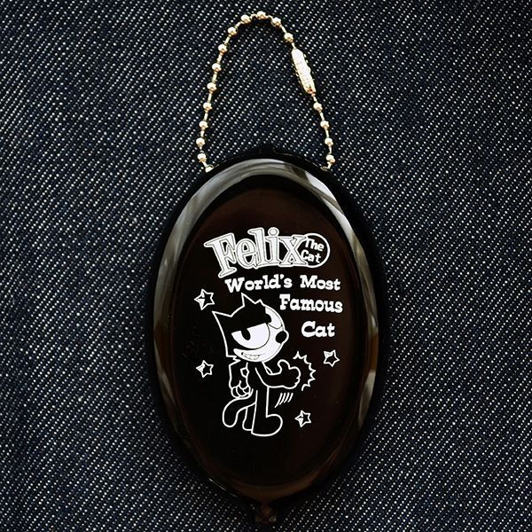 ラバーコインケース フィリックスザキャット Felix The Cat ブラック 15 アメリカ製 ワッペン アップリケ ステッカー バッジ通販 ワッペンストア本店