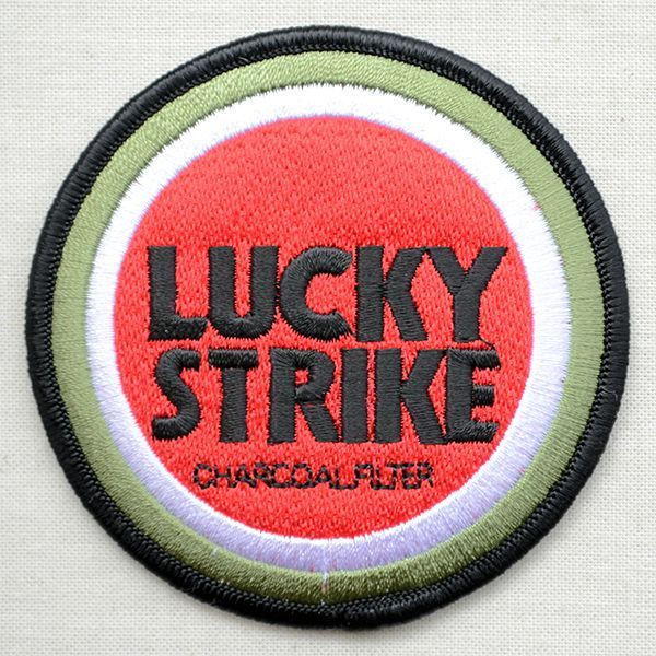 ロゴワッペン ラッキーストライク Lucky Strike たばこ ワッペン アップリケ ステッカー バッジ通販 ワッペンストア本店