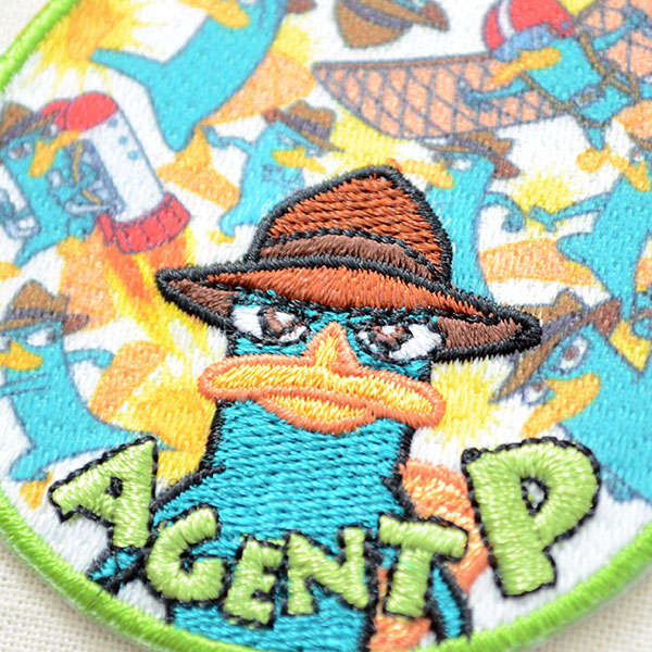 ワッペン ディズニー ペリー エージェントp ラウンド ワッペン アップリケ ステッカー バッジ通販 ワッペンストア本店