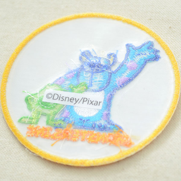 ワッペン ディズニー モンスターズインク サリー マイク ラウンド ワッペン アップリケ ステッカー バッジ通販 ワッペンストア本店