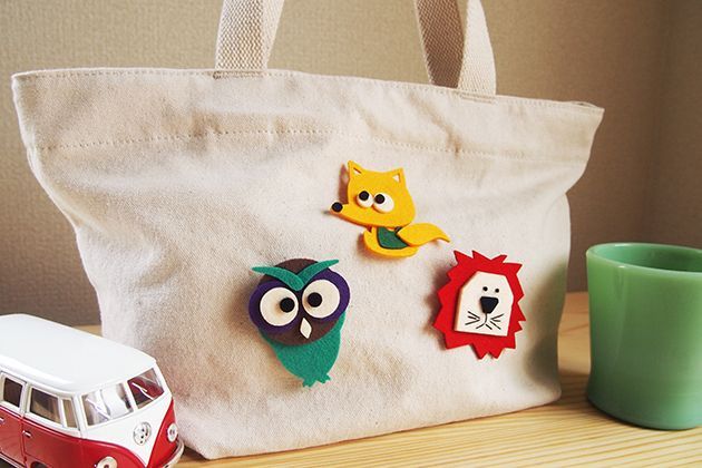 Wappen Brooch Felt Owl / ワッペンブローチ フェルト フクロウ