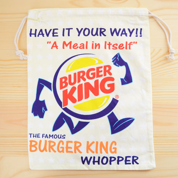 アメリカンロゴ巾着袋(L) バーガーキング Burger King
