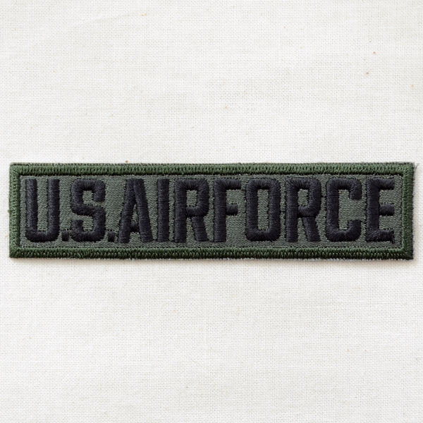 ミリタリーワッペン U.S.Air Force エアフォース Tab(カーキブラック) | ワッペン・アップリケ・ステッカー・バッジ通販 ワッペン ストア本店