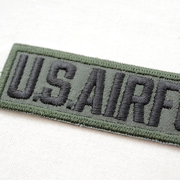 ミリタリーワッペン U.S.Air Force エアフォース Tab(カーキブラック) | ワッペン・アップリケ・ステッカー・バッジ通販 ワッペン ストア本店