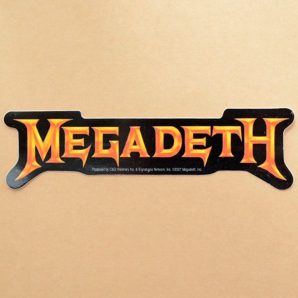 音楽ステッカー Megadeth メガデス ロック メタル ワッペン アップリケ ステッカー バッジ通販 ワッペンストア本店
