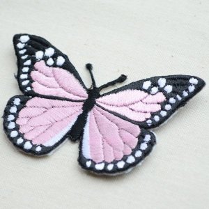 画像2: ワッペン Butterfly バタフライ(蝶/ピンク) (2)