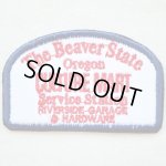 画像: USAアドバタイジングワッペン The Beaver State オレゴン (ホワイト&ネイビー)