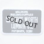 画像: USAアドバタイジングワッペン CULMART WORTH LUMBER CO ブラック&ホワイト