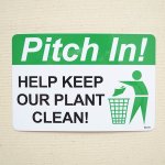 画像: アメリカンステッカー 綺麗にしましょう Pitch In Help Our Plant Clean